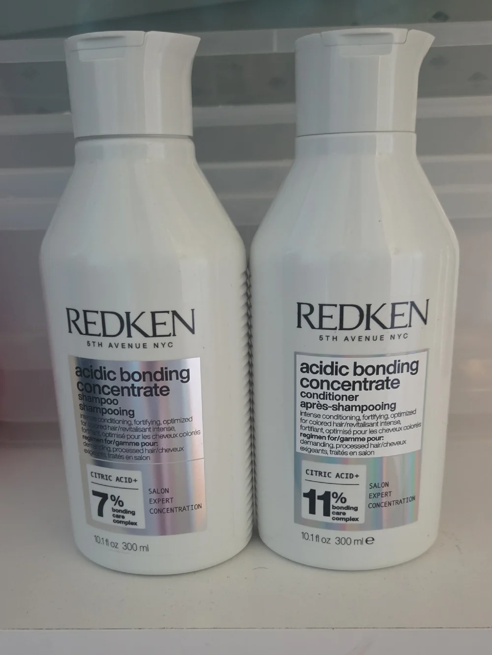Redken Acidic Bonding Concentrate Shampoo & Conditioner - White